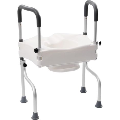 Toilet Seat Riser Safety Frames, Wide Urine Outlet, Width of 24-40cm, Length of 29-39cm, for Pregnant Women, Disabled, Elderly People, and People Elder High Toilet Seat 150Kg, with Armrests