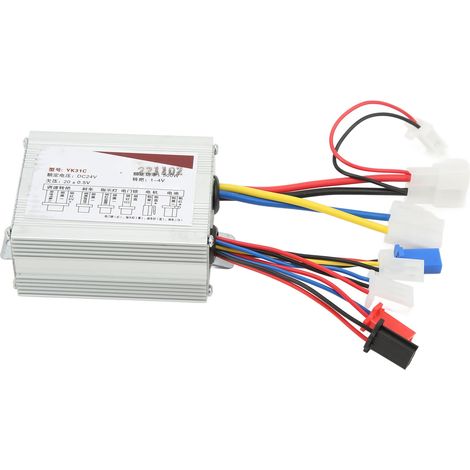 Contrôleur de moteur à balais pour vélo électrique 24V 500W, dissipation thermique efficace, régulateur de vitesse brûlé, pièce de rechange. (1/5)