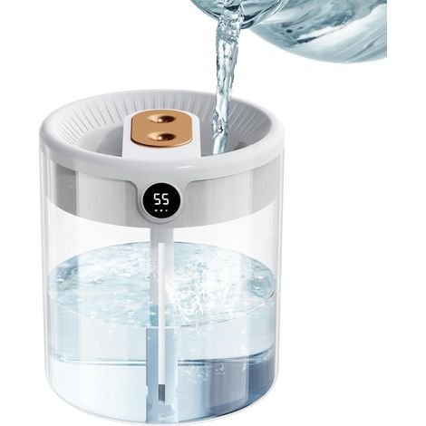 Inyector inteligente de 1,3 L – 20 horas de autonomía, 26 dB, boquilla doble de 360°, alta tecnología, silencioso. Regalo ideal para el Día de la Madre. (1/5)