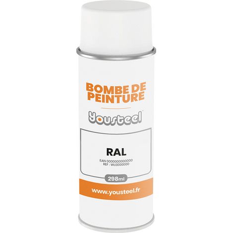 Bombe de retouche 298 ml - Finition BRILLANTE  Coloris: Gris Anthracite  RAL 7016