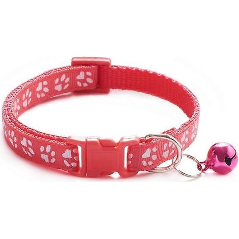 Collier à clochette ajustable pour chat et chien, accessoire pour animaux de compagnie, personnalisé pour chaton (1/5)