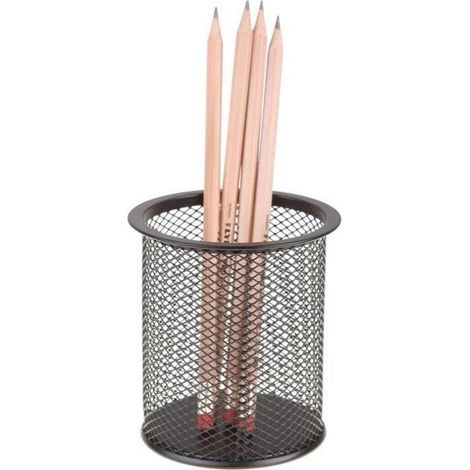 Tazza organizer grande, rotonda e nera