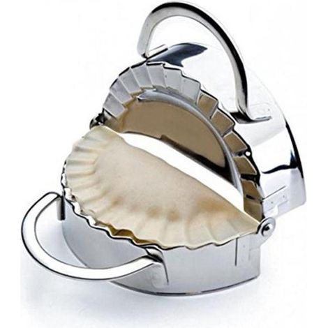 Machine à ravioli 2-en-1 – Acier inoxydable – Diamètre 10 cm – Forme et coupe-pâte – Accessoire cuisine (1/5)