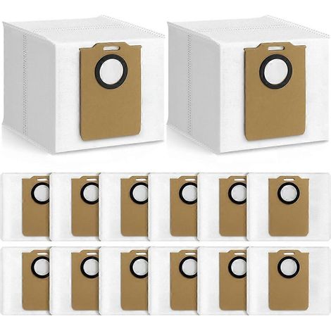14Pack Dust Bags pour MONSGA MS1 MAX Robot Aspirateur Bags Large Capacity Bags pour Home Aspirateur Accessoires (1/5)