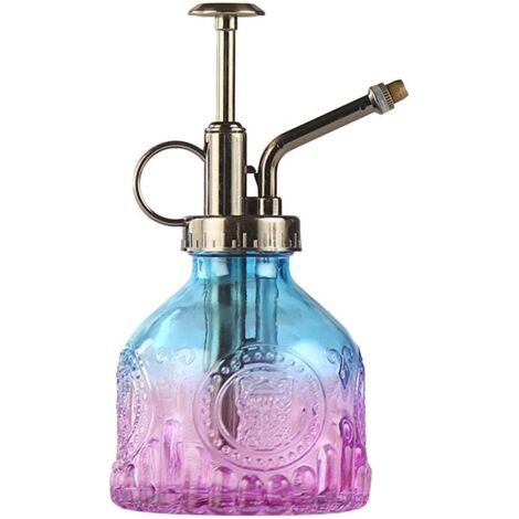 Arrosoir 200ml,Flacon Vaporisateur d'eau Plant Mister Flower Pot Atomiseur d'usine de Spritzer de Grande capacité antidérapant Arrosoir décoratif Vintage en Verre pour Plantes d'intérieur/d'exté