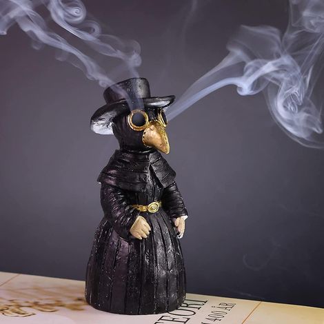 the Pestilence Doctor's Incense Burner And The Pestilence Doctor's Conical Burner Can Smoke From The Eyes, Decorate The Manual Yoga Room, And Deco (1/5)