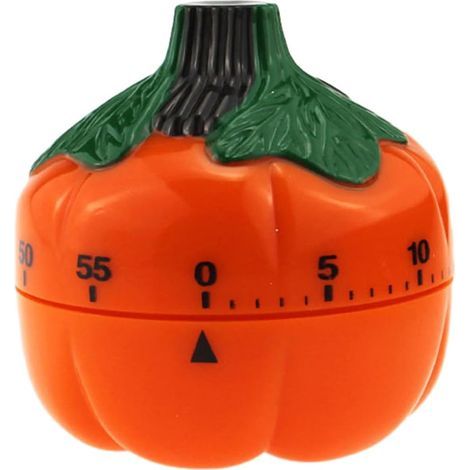 Precise 60-minute mechanical timer in the shape of a pumpkin (1/5)