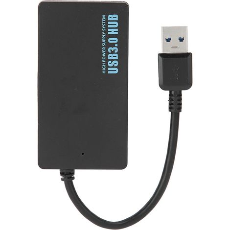 USB 3.0 Hub mit Überstromschutz, 5 Gbit/s Hochgeschwindigkeits-Datenübertragung, abwärtskompatibel mit USB 2.0 Geräten, wärmeableitendes Gehäusedesign, tragbare Dockingstation.