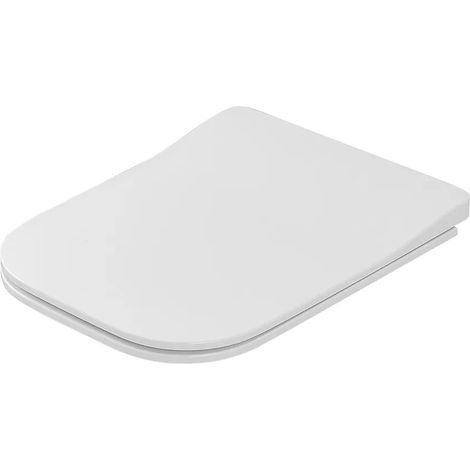 Copriwater compatibile Metropolitan bianco modello slim con chiusura rallentata (1/5)