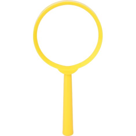 Loupe de poche avec poignée plastique jaune pour enfants et étudiants, idéale pour la lecture (1/5)