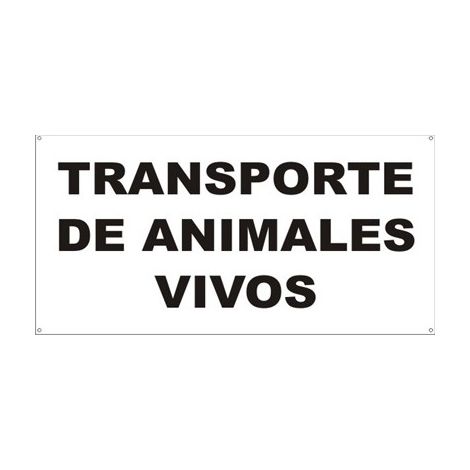 Panneau de transport d'animaux vivants PVC 210x300mm rd20065