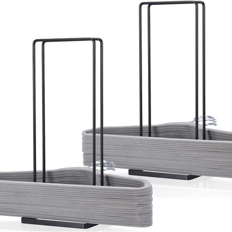 Juego de 2 perchas apilables para ropa de adultos y niños. (1/5)