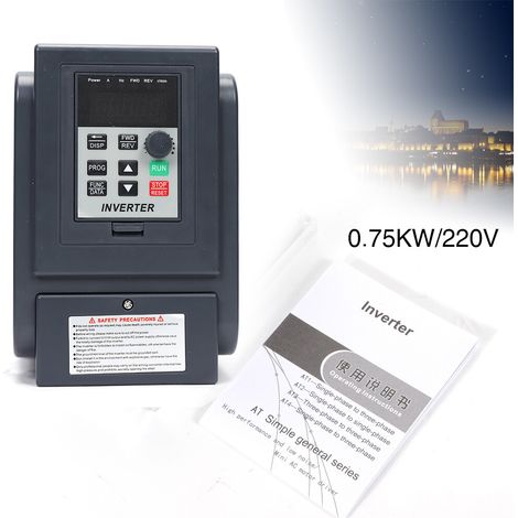 AT2 Frequenzumrichter VFD für Einphasig Motor 220V PWM Kontrolle 750W Universal