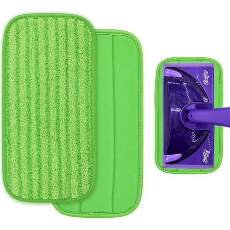 Tampons microfibre rechange, tête balai lavable réutilisable, sol bois carrelage marbre (1/5)
