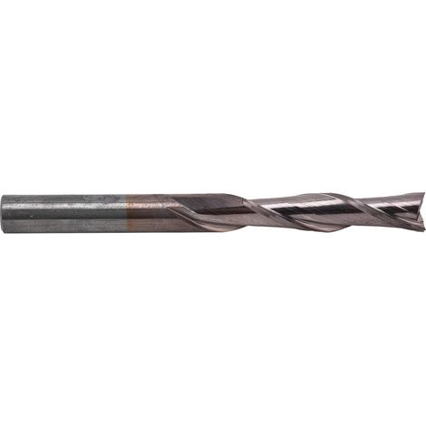 Doppelschneider-Fräser aus Wolframstahl für CNC-Fräsen von Nylon, Harz, ABS, Acryl und PVC (6 x 6 x 28 x 65 mm) (1/5)