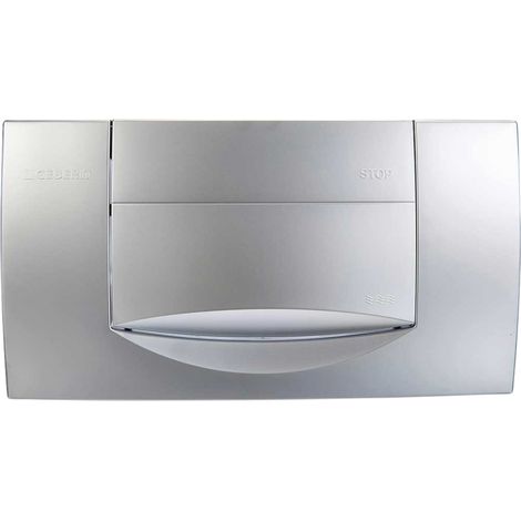 Placca di comando monotasto per cassette di risciacquo a incasso 34x18.5x3.9 cm -  Cromata lucida (1/5)