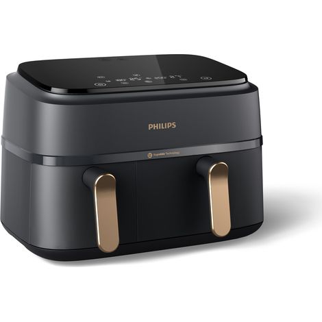 Philips Airfryer NA352 00 Dual Basket 9L 2750W negro cobre (NA352/00) (1/5)