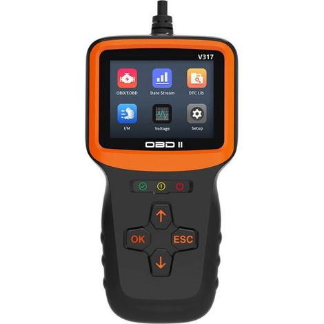 Lecteur OBD2 diagnostic auto – Scanner de défauts avec écran couleur 2,8 pouces – Compatible véhicules après 2000 – 10 000 codes DTC (1/4)