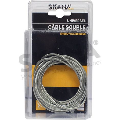Cable flexible ø: 2,5 mm con conector cilíndrico escalonado. Longitud: 2,5 m.