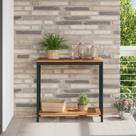 Tisch für Outdoor Natürlich und Schwarz 80 x 35 x 75 cm (1/5)