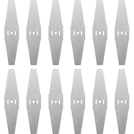 12 Lames de coupe-bordures en métal, Lames de remplacement pour coupe-bordures électriques, Accessoires de débroussailleuse, Lames de tondeuse (1/5)