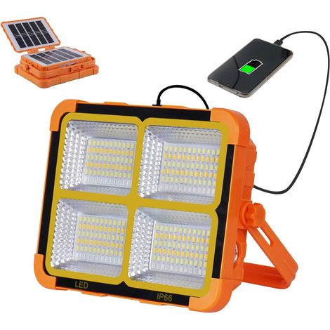 Lampe de chantier LED sans fil rechargeable 10W - 800lm - Powerbank (1/4)