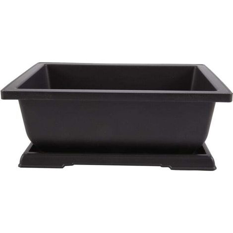 Grand Pot de Fleur Rectangle Bonsaï PéPinièRe JardinièRe Balcon Conteneur 29X21X10.5Cm (1/4)