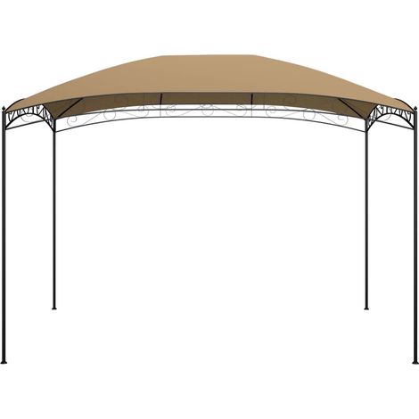 vidaXL Gazebo 3x4x2,65 m Grigio Talpa 180 g/m²