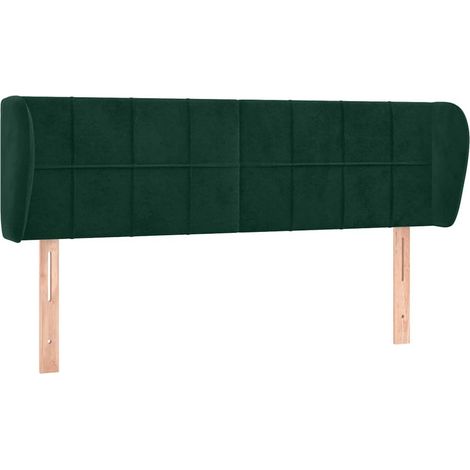 Maison Exclusive - Cabecero de terciopelo verde oscuro 147x23x78/ (1/5)