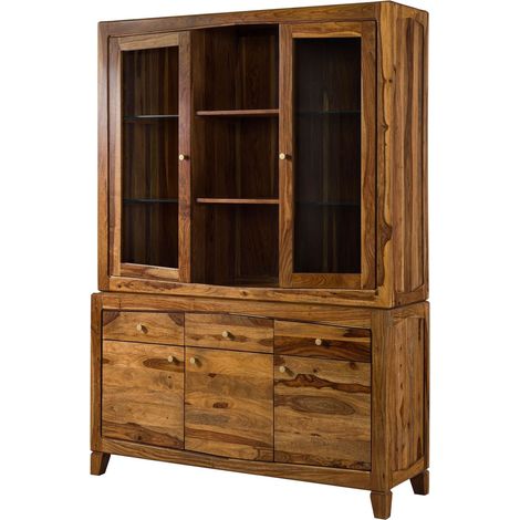 Buffet Sheesham 140x45x200 braun lackiert ANCONA 145