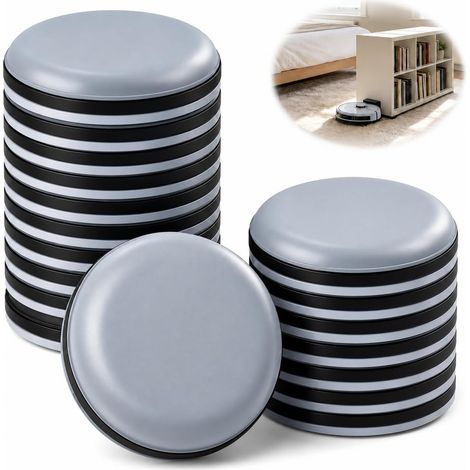 20PCS Patins Glissants PTFE pour Meubles Ø30mm, Patins pour Meubles, Chaise et Table, Protège Pied Adhésif, Disques Haute Glisse, Compatible Parquet, Carrelage, Stratifié, Anti Rayures et Bruit (1/5)