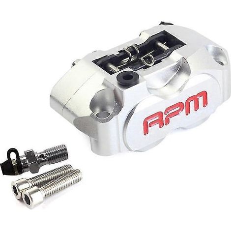 Pompe de frein à étrier RPM 82 mm, montage radial à 4 pistons pour moto tout-terrain (modification) - Argent (1/5)