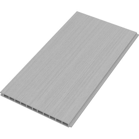 MAX-XL WPC-Steckzaun, smoke white, 300 x 20 x 1790 mm