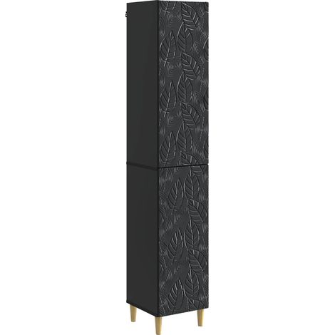 vidaXL Set di armadi 2 pcs Nero Legno ingegnerizzato