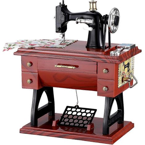 Boîte à musique vintage VORCOOL, jouet musical pour machine à coudre Sartorius, cadeau créatif