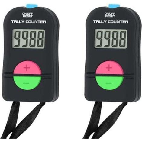 Petit compteur numérique, compteur électronique manuel d'addition et de soustraction, compteur de golf manuel. (1/4)