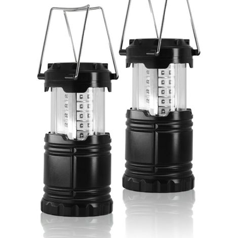 Lampe de Camping Led Pliable2 Pièces Lanterne de Camping Portable Etanche Lampe Torche Ipx5 Pour Eclairage Extérieur Camping, Randonnée, Jardin, Pêche, Etc. (1/5)