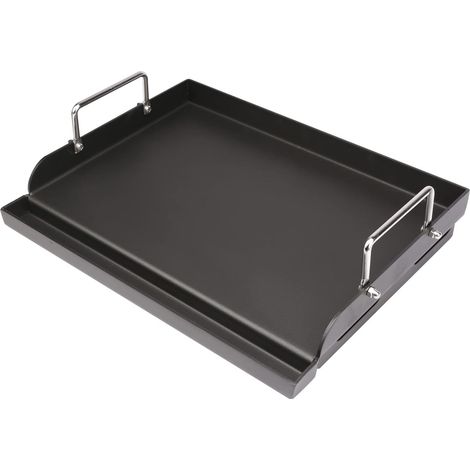 Universelle Grillplatte 43 x 33 cm – Plancha für Gas- und Holzkohlegrills – Elektrogrill – Antihaftbeschichtung – Groß (1/5)