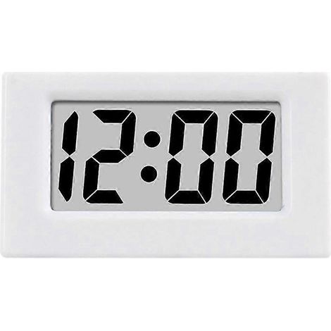Mini réveil électronique numérique à écran LED blanc (1/5)