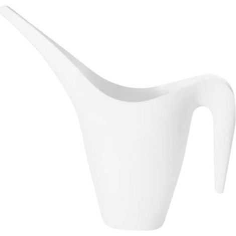 TrAdE Shop Traesio - Annaffiatoio Con Becco Lungo Bianco Innaffiatoio Per Giardino Dim.17x18.5x8cm -