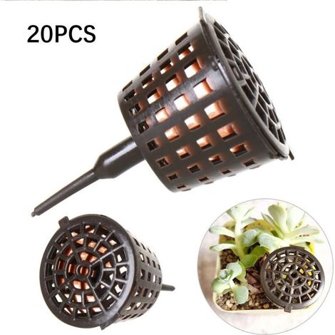 20pcs engrais panier bonsaï outil engrais couvercle panier boîte portable pépinière bassin, 6x4cm (1/5)