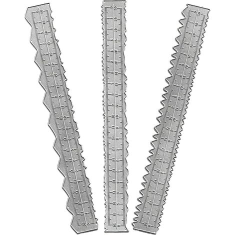 Règle en acier au carbone à bord irrégulier pour scrapbooking et (1/5)
