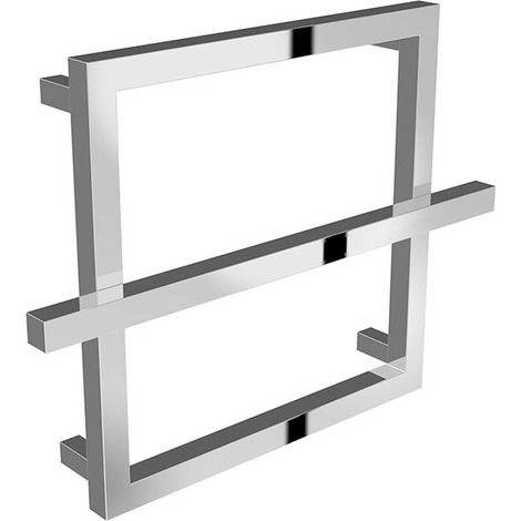 Reina Lago 1 Designer Heated Towel Rail 450mm H x 600mm W Chrome (1/4)
