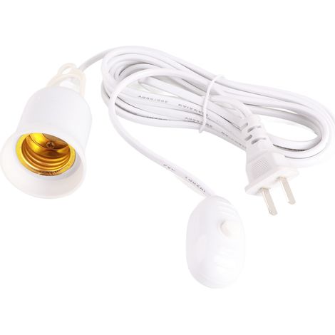Douille électrique E27 à vis, suspension filaire pour ampoule, support luminaire suspendu en métal (1/5)