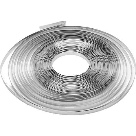 Feuillard en acier inoxydable 304, largeur 12,7 mm, épaisseur 0,5 mm, longueur 30,5 m, bande de cerclage métallique (1/5)