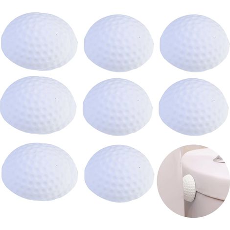 8 Pièces 55 × 22,4 mm Cale Porte en Silicone Rond Bloc Porte Auto-Adhésifs Butee de Porte Protection Porte pour Portes de Placard, Cuisine, Salle de Bain, Chambre, Tiroirs, Bureau (1/4)