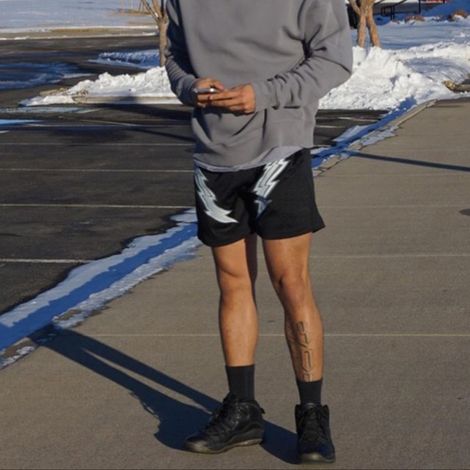 Short en maille respirante pour homme, pantalon de survêtement en maille respirante, short de sport et d'entraînement, short décontracté avec poches (1/5)