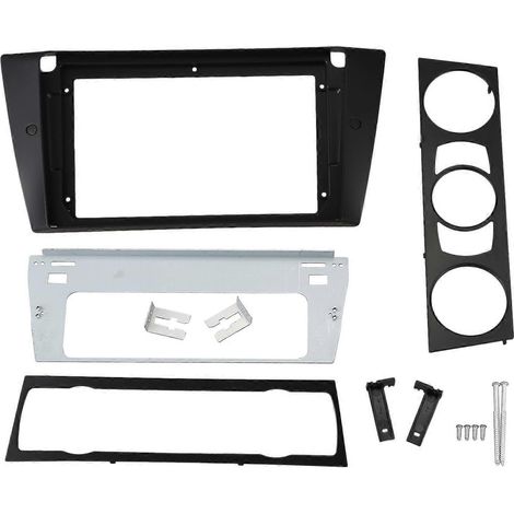 Façade d'autoradio pour BMW E90 E91 avec lecteur DVD stéréo 9 pouces et plaque de finition pour tableau de bord (1/5)
