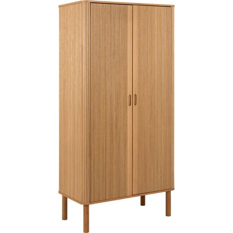 Armario Norsica Dunmavo 107 , 200x100x55cm, Puertas de armario: Con bisagras, Número de estantes: 0 (1/5)