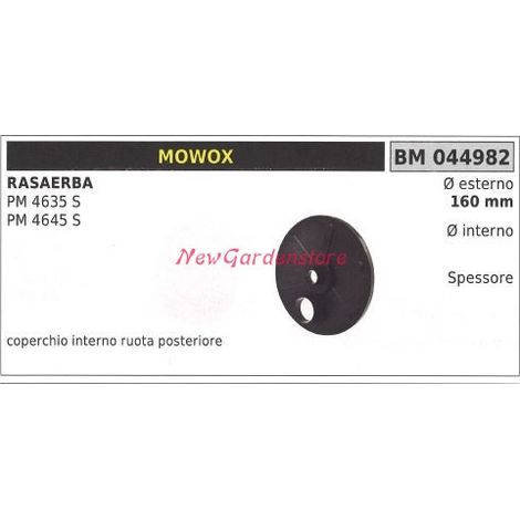 Coperchio ruota posteriore MOWOX rasaerba tosaerba tagliaerba PM 4635 SE 044982